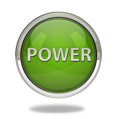 power pointer icon on white background