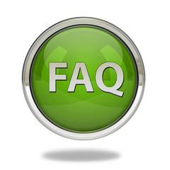 faq pointer icon on white background