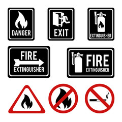 Firefigther design over white background vector illustration