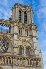 Naklejka na ściany i meble Cathedral Notre Dame de Paris, France