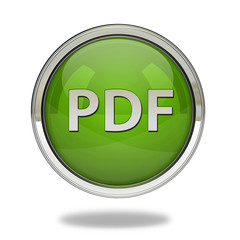 Pdf pointer icon on white background