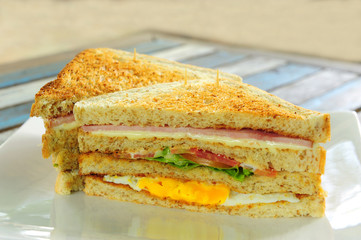 Grilled Club Sandwich
