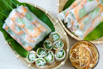 Vietnamese food, goi cuon, salad roll