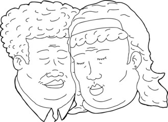 Outline of Happy Couple