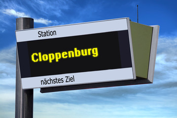 Anzeigetafel 6 - Cloppenburg