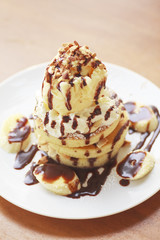 Ice cream banana - Stock Image