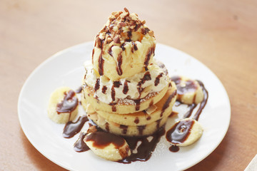 Ice cream banana - Stock Image