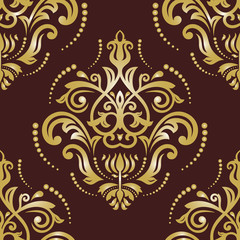 Orient Seamless  Pattern. Abstract Background