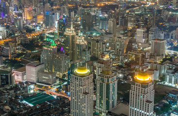 Night City LandScape of the Bangkok Thailand