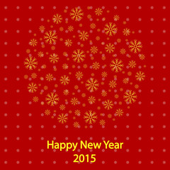 card with greetings for the New year