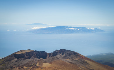 The end of the world. View fron Teide volcano.