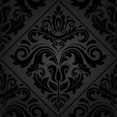 Damask Seamless  Pattern. Orient Background