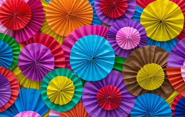 Paper folding multicolored abstract for background
