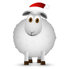Background with Santa sheep.