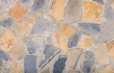 Stone floor plastered with cement for background