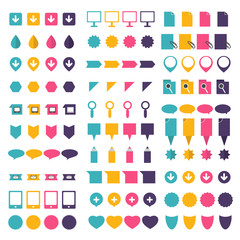 Big set of flat icons.
