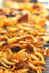 B-B-Q Grilled Squid in the market