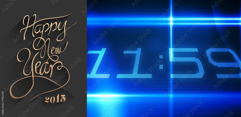 Poster composite image of classy new year greeting