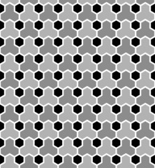 Hexagons tiled pattern. Seamless geometric texture.