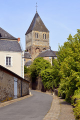 Fototapeta na wymiar Church at Château-Gontier in France