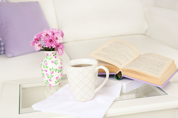 Apartment interior and decor in gentle tones