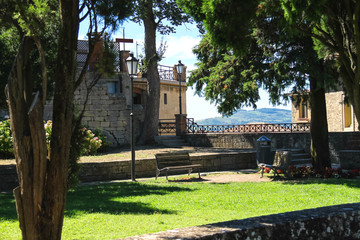 Lawn in the city park of San Marino