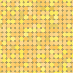 Yellow  vintage background made with circles
