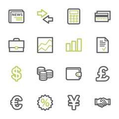 Finance web icons set