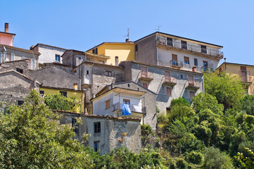 Panoramic view of Viggianello. Basilicata. Italy.