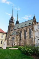Naklejka na ściany i meble Ancient cathedral in Brno