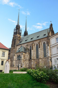 Ancient Cathedral In Brno