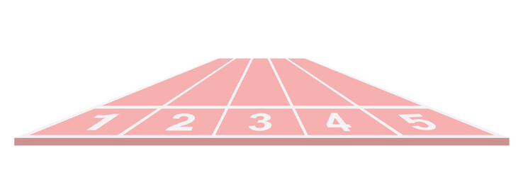 Running track in pink design