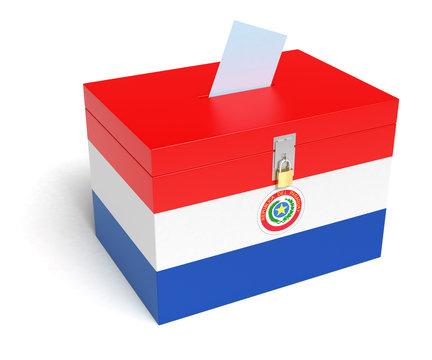 Paraguay Flag Ballot Box