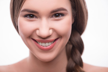 Obraz premium Beautiful girl expresses different emotions