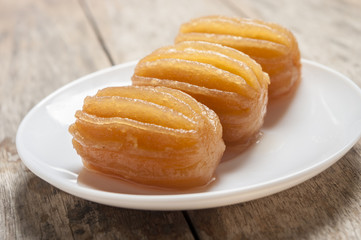 Close up of a middle eastern sweet