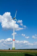 Fototapeta premium Grüne Energie durch Windkraft