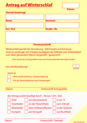 Antrag auf Winterschlaf lustig