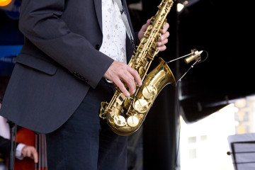 Saxofon Spieler