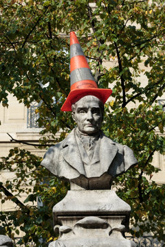 Paris - Sorbonne Square. Monument Of Auguste Comte