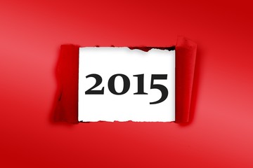 Composite image of rip in paper