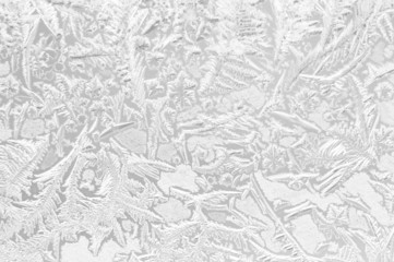 Abstract frosty pattern on glass.