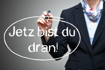 Anzeige - Jetz bist du dran!