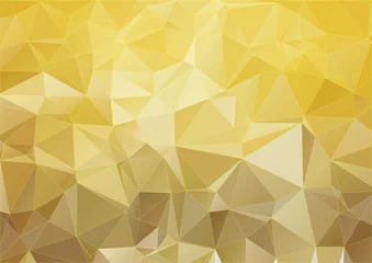 Foto auf Leinwand Yellow modern polygonal background © igor_shmel