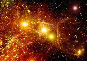 Obraz premium Stars of a planet and galaxy in a free space