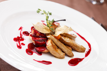 foie gras with sauce