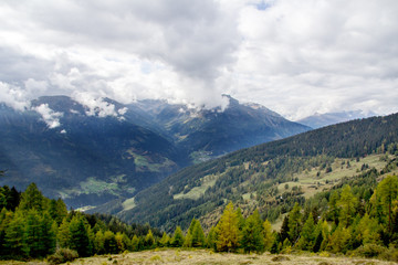 Fototapeta na wymiar Mountains in the Alps of Tirol