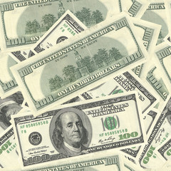 A lot dollars on a plane. Seamless texture