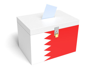 Bahrain Flag Ballot Box