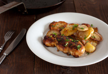 chicken breast with potatoes
