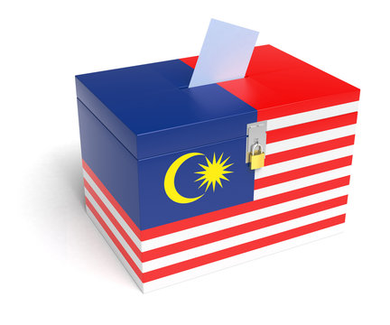 Malaysian Flag Ballot Box